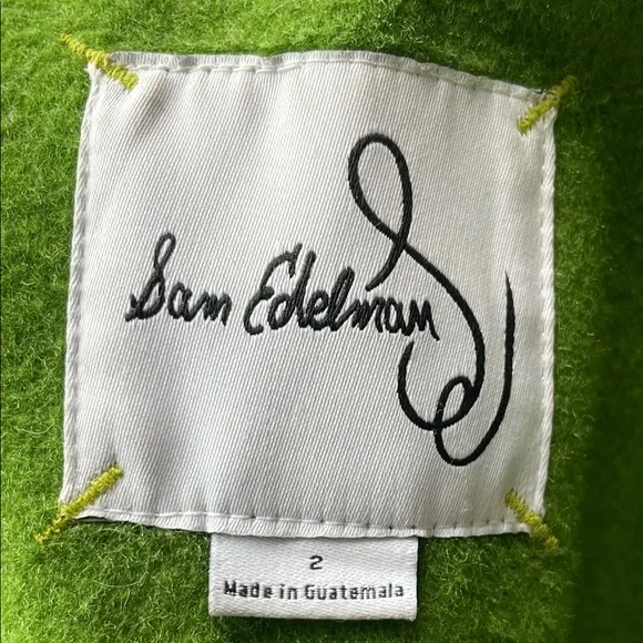 Sam Edelman Green Belted Coat - Picture 7 of 7